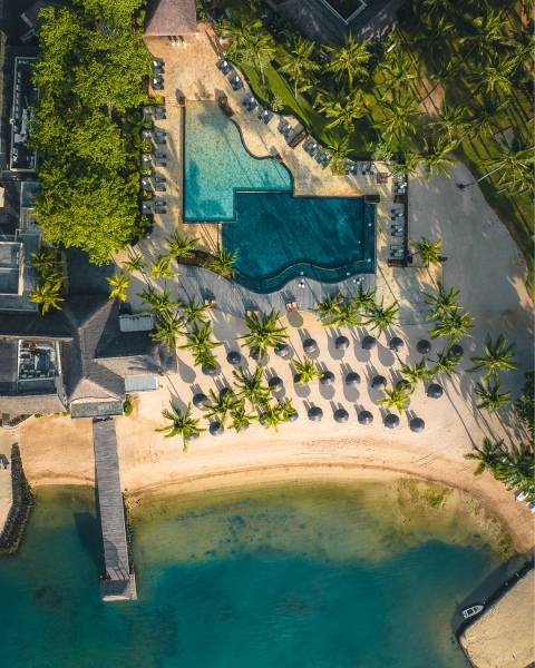 Anahita Golf & Spa Luxury Resort - Mauritius - Drone photo
