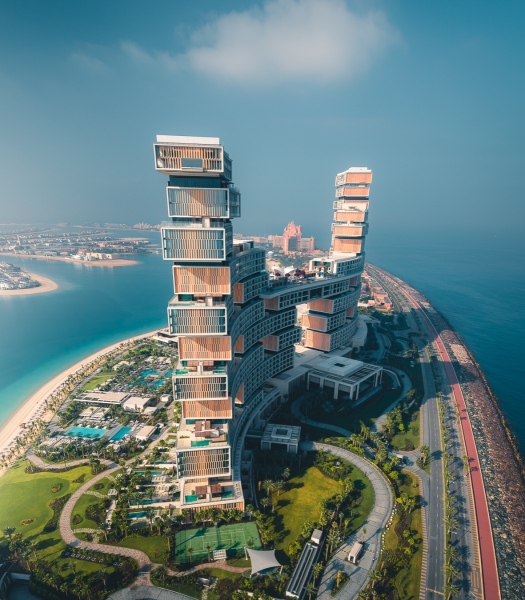 Atlantis the Royal Luxury Resort - the Palm, Dubai - Drone photo