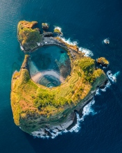 Island of Vila Franca  - Azores (Portugal) - Drone photo