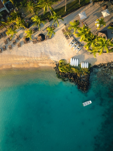 Beachcomber Mauricia Luxury Hotel - Mauritius - Drone photo