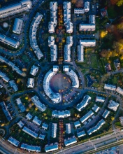Urban pattern - Belgium - Drone photo