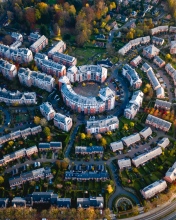 Urban pattern - Belgium - Drone photo
