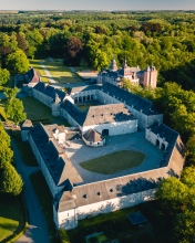 Modave castle - Belgium - Drone photo