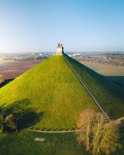 Lion's Mound - Waterloo, Belgium - Drone photo