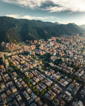 City view - Bogota, Colombia - Drone photo City view - Bogota, Colombia - Drone photo