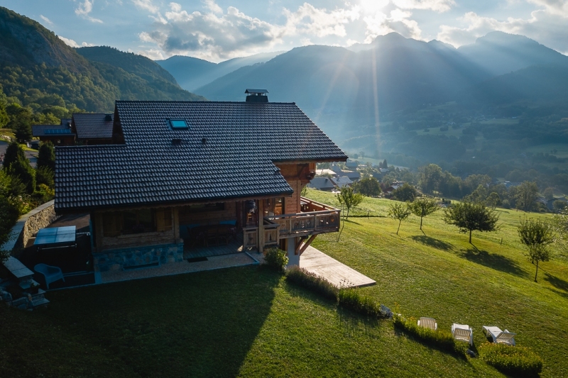Chalet in French Alps - Drone photo