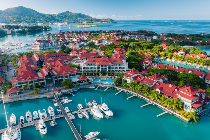 Eden Bleu Luxury Hotel - Seychelles - Drone photo
