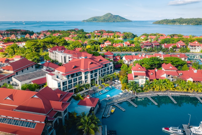 Eden Bleu Luxury Hotel - Seychelles - Drone photo
