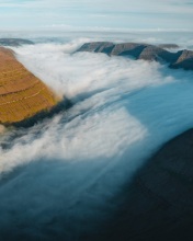Hvannasund clouds - Faroe Islands - Drone photo Hvannasund clouds - Faroe Islands - Drone photo