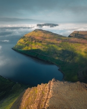Hvannasund clouds - Faroe Islands - Drone photo Hvannasund clouds - Faroe Islands - Drone photo