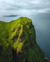 Kallur Lighthouse - Faroe Islands - Drone photo Kallur Lighthouse - Faroe Islands - Drone photo