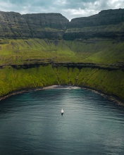 Vidoy bay - Faroe Islands - Drone photo Vidoy bay - Faroe Islands - Drone photo