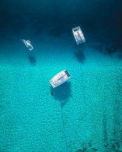 Sailing boats - Tahiti, French Polynesia - Drone photo
