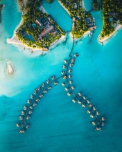 Island - Bora Bora, French Polynesia - Drone photo