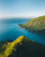 Magic mountain - Moorea, French Polynesia - Drone photo