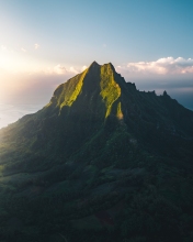 Mount Rotui - Moorea, French Polynesia - Drone photo
