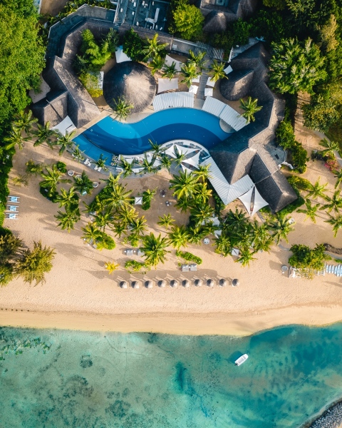 Heritage Le Telfair hotel - Mauritius - Drone photo