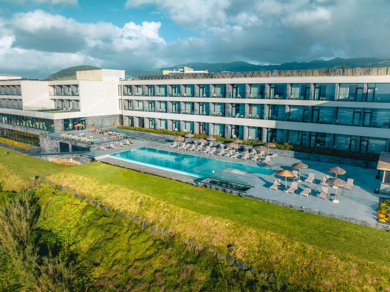 Luxury Hotel Verde Mar - Azores, Portugal - Drone photo