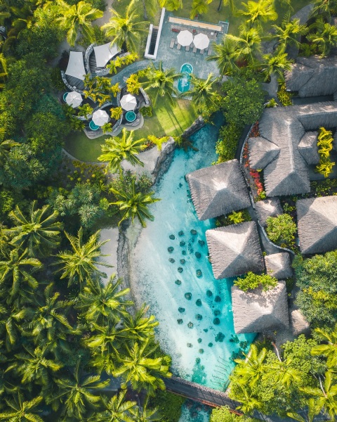 Intercontinental Thalasso Resort - French Polynesia - Drone photo