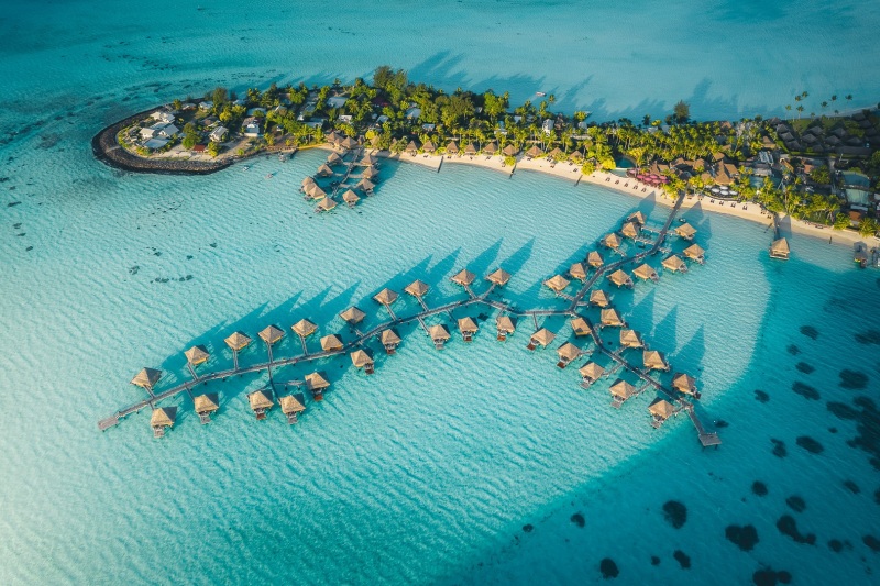 Intercontinental Le Moana Resort - French Polynesia - Drone photo