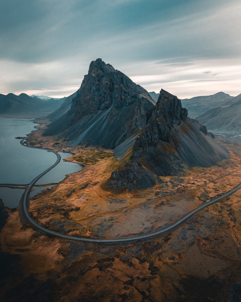 Hvalnes mountains - Iceland - Drone trip