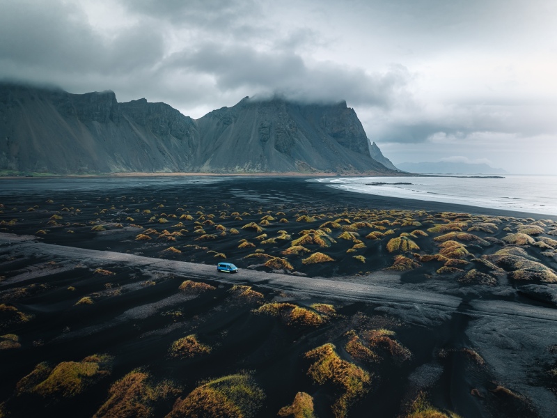 Stokksnes road - Iceland - Drone trip