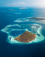 Kukusan island - Komodo National Park - Indonesia - Drone photo