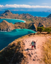 Padar island - Komodo National Park - Indonesia - Drone photo