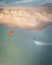 Indra Clara - Kitesurf in Belgium - Drone photo