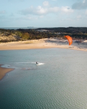 Indra Clara - Kitesurf in Belgium - Drone photo