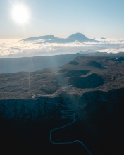 Route du volcan - La Réunion (France) - Drone photo