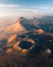 Volcanoes - Lanzarote (Spain) - Drone photo