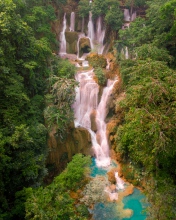 Kuang Si Falls - Laos - Drone photo