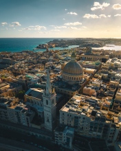 Basicila in Valletta - Malta - Drone photo