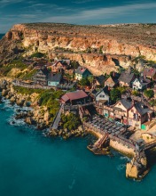 Popeye village - Malta - Drone photo