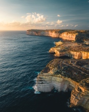 Sanap Cliffs on Gozo - Malta - Drone photo