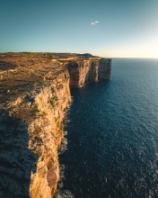 Cliffs on Gozo - Malta - Drone photo
