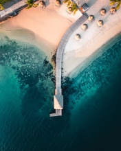 Pier - Mauritius - Drone photo