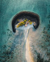 Honeymoon island - Mauritius - Drone photo