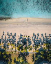Le Morne beach - Mauritius - Drone photo