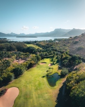 Le Morne golf course - Mauritius - Drone photo