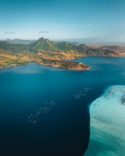 Fish farms - Mauritius - Drone photo