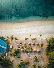 Beach - Mauritius - Drone photo