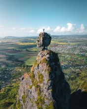Pieter Both mountain - Mauritius - Drone photo