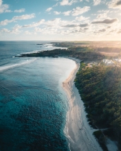 La Cambuse beach - Mauritius - Drone photo