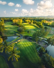 Golf course - Mauritius - Drone photo