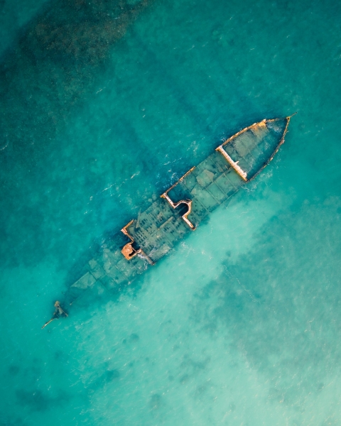 Shipwreck - Mauritius - Drone Trip
