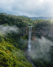 Chamarel waterfall - Mauritius - Drone photo