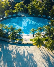 Swimming pool - Mauritius - Drone photo