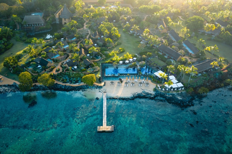 Oberoi Beach Hotel - Mauritius - Drone photo